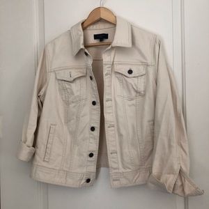 Talbots Ivory Denim Jacket